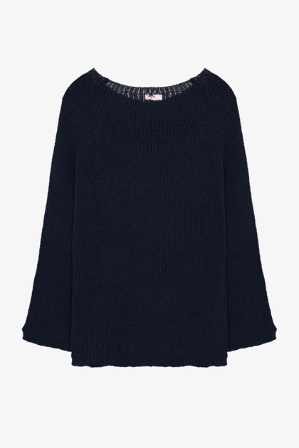 Kayık Yaka Oversize Triko Kazak