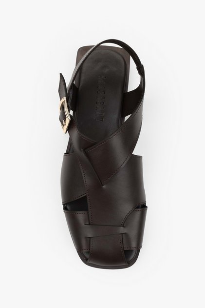 Women's Amore Brown Flat Sandals