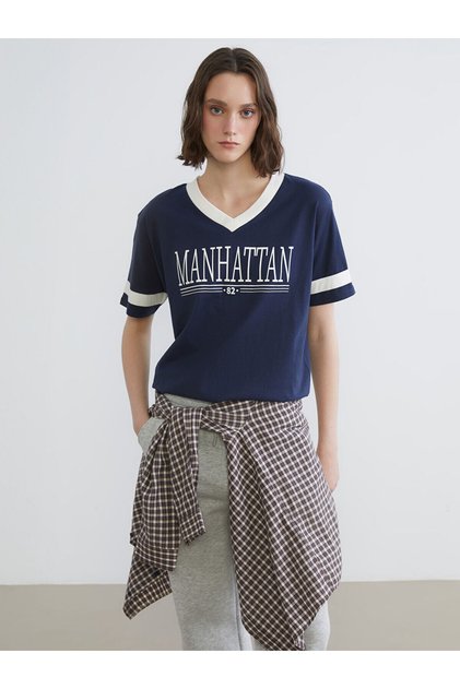 Peak New Season Printed Oversize 100% Cotton Women's T-Shirt