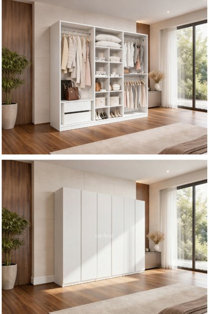 Mira modüllü 6 MDF kapaklı %100 MDF (KURULUM DAHİL)