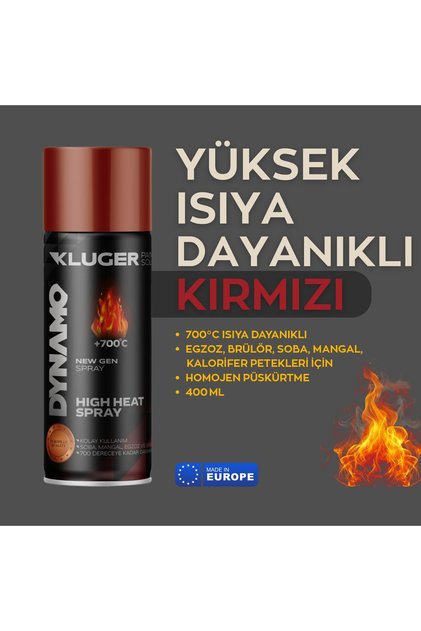 Dynamo 700°C Isıya Dayanıklı Sprey Boya
