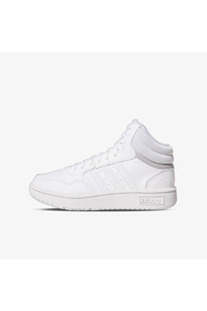 Pantofi de baschet unisex - Hoops 3.0 Mid K Alb Gw0401