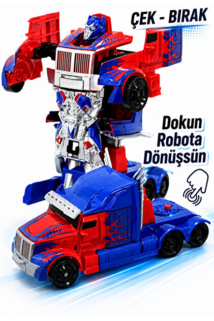 Retoys Transformers Optimu Prime Çek Bırak Robota Dönüşen Araç