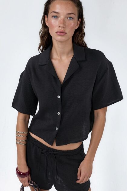 Busem Buttoned Short Textured Shirt