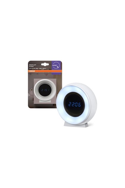 Nightlux Clock 0.3W 5lm Sarı - Kırık Beyaz ve Beyaz Işık Saat