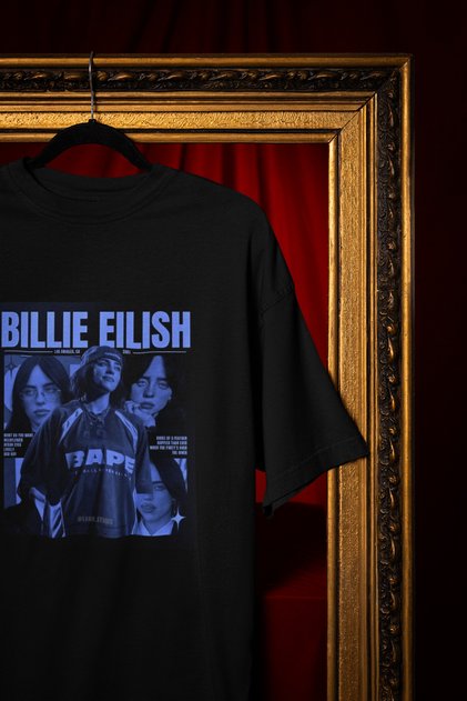 Billie Eilish Printed Circular Neck Cotton Oversize Fit Unisex Tshirt