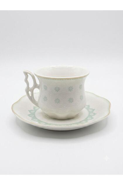 Porcelain Coffee Set for 6 People | Special Design | 90 ml