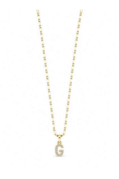 Clara Zircon Stone g Letter Gold Women's Necklace