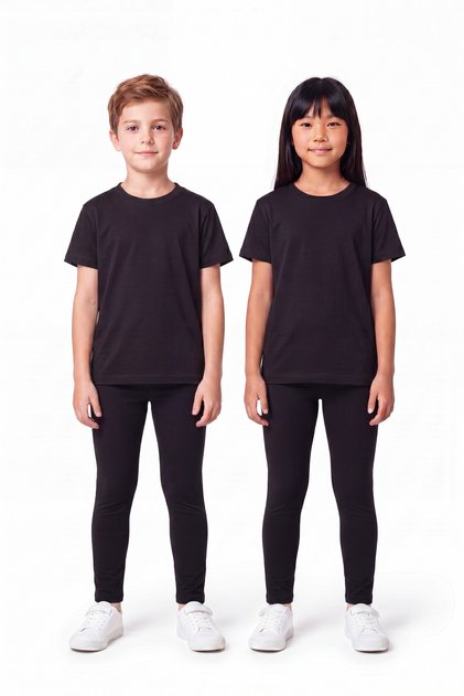 Cotton Lycra Unisex Kids T-Shirt Leggings Set Bottom Top Set