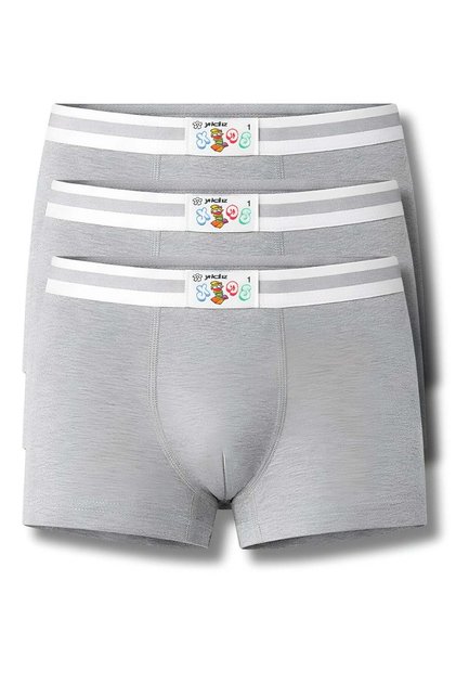Boys' Lycra Boxer Gray 3-Pack