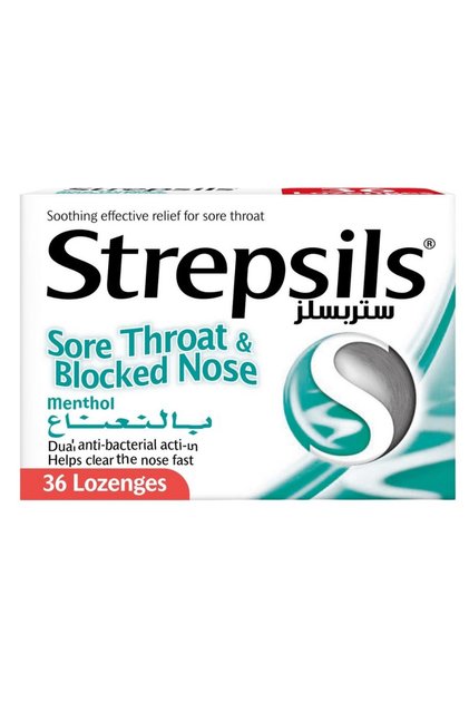 STREPSILS MENTHOL LOZENGES 36S