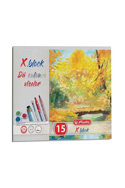 Bloc de desen X Block, A3, 15 file, Policrom