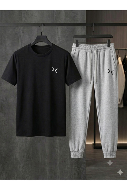 T-Shirt Sweatshirt 2-Piece Combination Thin Summer X Printed Women's / Men's Unisex Model