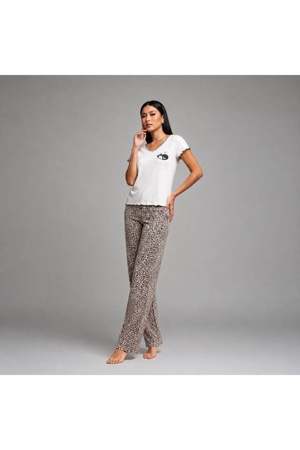 WOMEN'S SHORT SLEEVE PAJAMA SET
