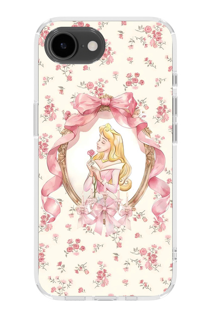 iPhone 16E Compatible Princess Pattern Transparent Phone Case