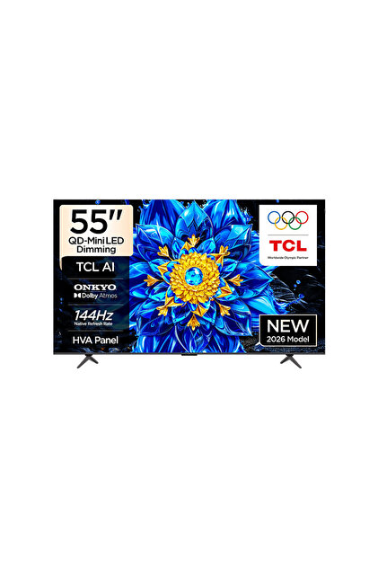 TCL 55C7K 55inc 139 cm QD Miniled 4K UHD Google TV,Uydu Alıcılı