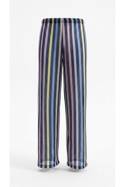 Multicolored Knitwear Trousers