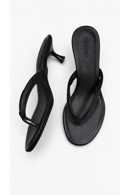 Papuci cu toc negru pentru femei, cu barete subțiri, rochie de seară elegantă, casual, sandale de vară
