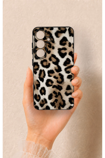 Samsung S25 Compatible Leopard Skin Patterned Silicone Case