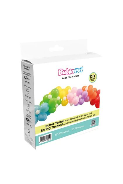 Multi-Colored Spring Themed Assortment Balloon Decoration Set
