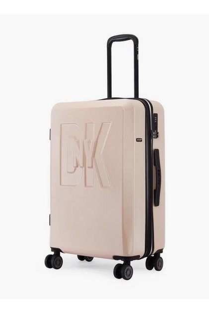 Logo Embossed Hardcase Luggage Trolley with Retractable Handle - 24 inches Check-In Bag