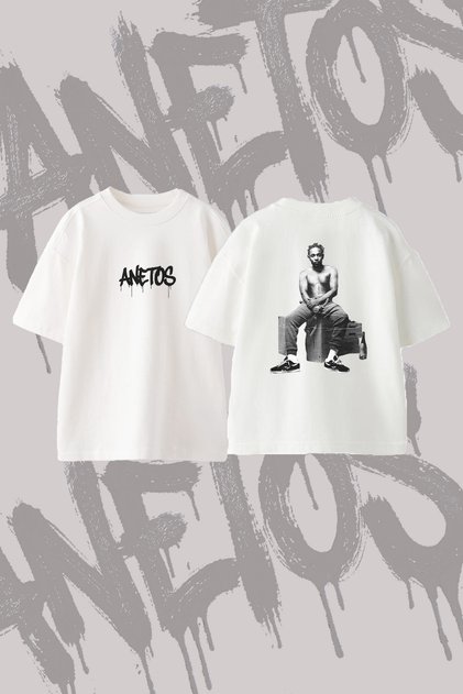 Kendrick Lamar_21 Design Back Printed Cotton White Oversize T-Shirt