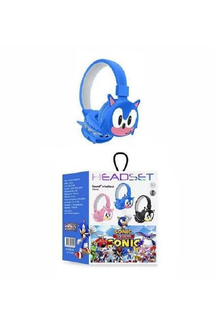 Sonic Wireless Headphones for Children with 3D Designs