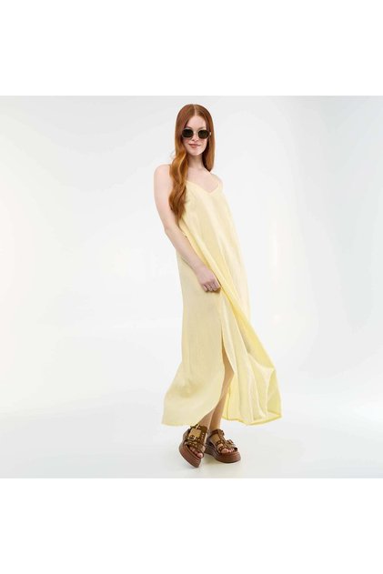 Fluid long dress YELLOW
