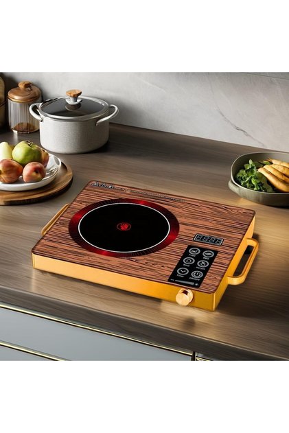 Infrared Stove 3500 watt, 4 Digit LED display digital cooker, Timer system, Touch and Knob control Induction Cooker with Over Heat Protection, Digital control