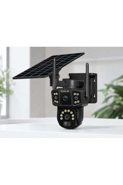 iHome 08 Solar Powered 4G LTE Security Camera, QHD 2K PTZ Outdoor CCTV, SIM Card Support, Night Vision, IP66 Waterproof