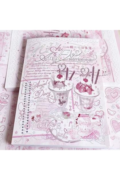 sticker book New Cute Japanese Anime Sticker Book Girl Diary Phone Case DIY Scrapbook Sticker Kawaii