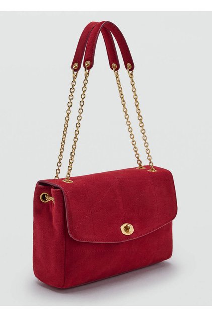 Small leather chain shoulder bag