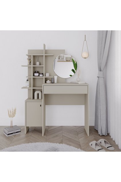 Mup Modern Dressing Table - 35 x 151 x 105 CM - Beige - M.MA.13649.6