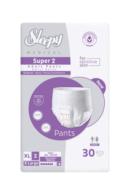 Süper2 Emici Külot XL Beden 30 Adet