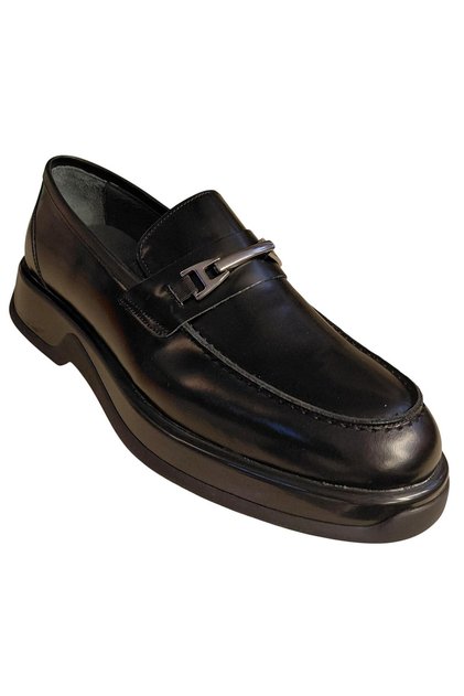 Jf-671 Men's Genuine Leather - Open-Toe Thick Sole Loafer Shoes