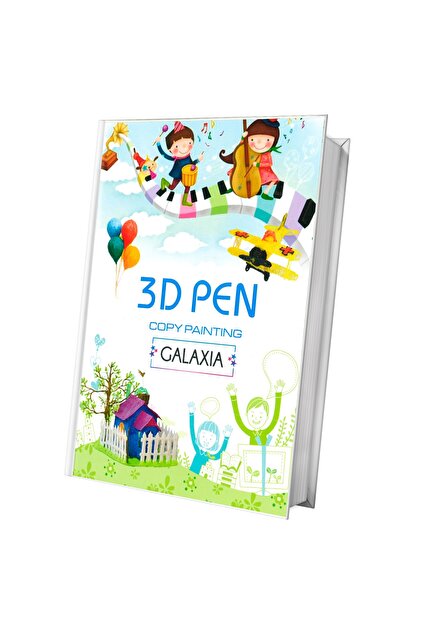 Carte de modele pentru creion 3D, 54 proiecte, B5, folie transparenta