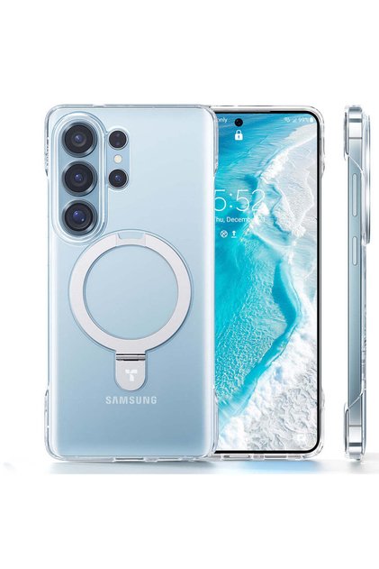Husă pentru Samsung Galaxy S26 Ultra, Seria Ostand Slim, transparentă - transparentă