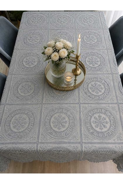 Saray Embroidered Luxury Tablecloth 155X225