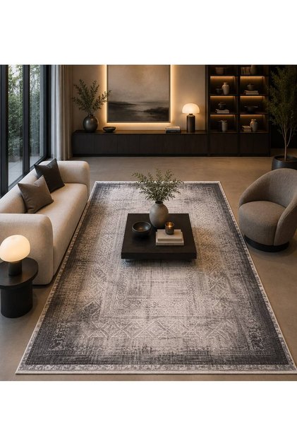 Dmr Halı Rodin 60895 097 Leke Tutmaz, Tozumaz Yumuşak Modern Halı Salon Oturma Odası Halısı