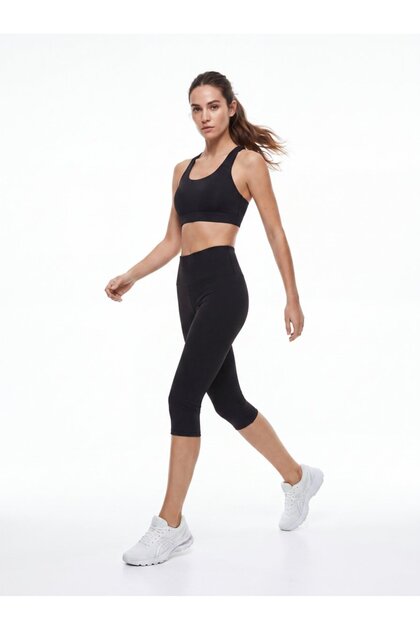 High Waist Biker Black Leggings