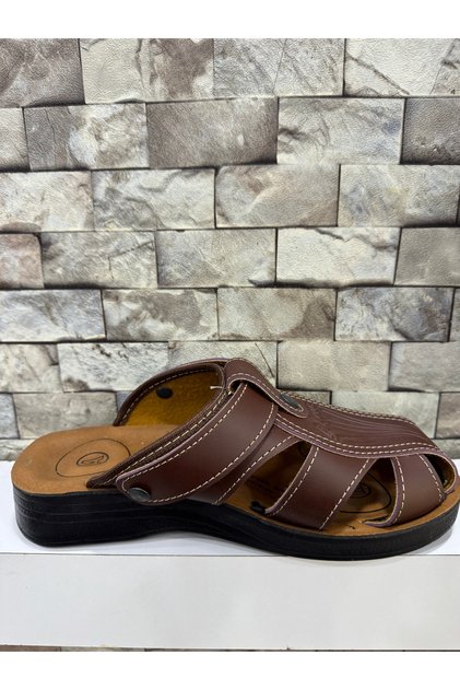 Ergonomic Anatomical Sole Polyurethane Lightweight Closed Toe Men's Slippers Sandals
