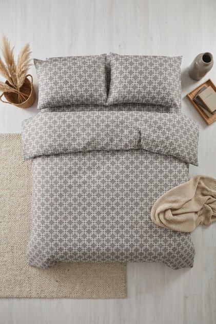 Linevra Cotton Double Bed | Elastic Sheet Bedding Set | Premium Series | Elasticized Sheet