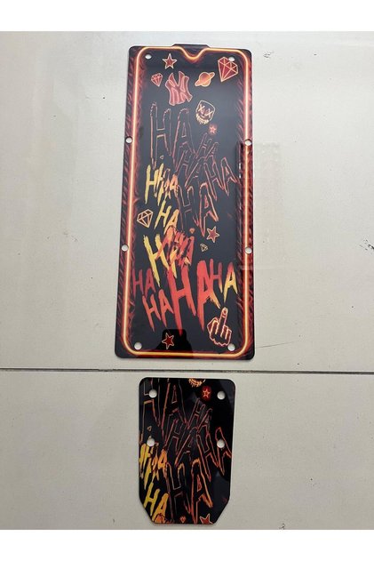 ONVO MX1/MX2 Uyumlu Scooter Deck | Vida Delikli Tabanlık 2.8mm Dark Smile