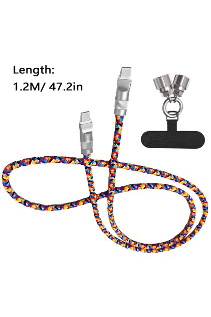 1.2M 240W Fast Charging USB-C to C-type Data Cable, Suitable For Type-C Phone Lanyard And Charging C