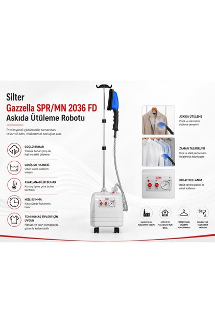 Gazzella SPR/MN 2036 FD Askıda Ütüleme Robotu Profesyonel Buharlı Dikey Ütü