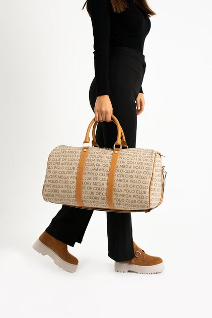Mega Polo Unisex Stewardess Suitcase Travel Vacation Sports Hospital Hand and Shoulder Bag Sports Bag (Width 48 Length 35 cm)