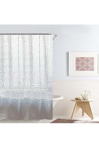 Perdea Dus Clear 3D Pietre Transparente 180x180cm