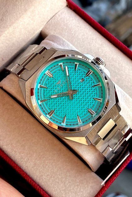 Men's wristwatch steel band 2 years warranty waterproof boxed