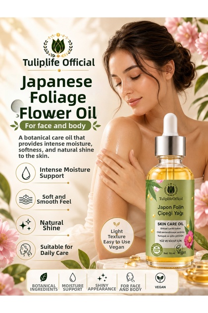 Japanese Folin Flower Oil Radiant Moisturizing Care Oil for Face and Body 59 ml