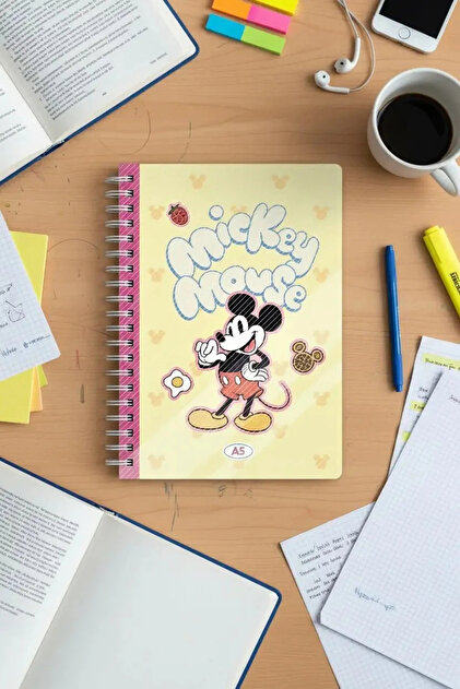Miniso Disney Lisanslı Mickey Mouse Yemek Serisi A5 Boyutunda 80